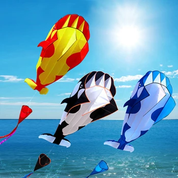 Kõrge Kvaliteediga 3D Lohe Suur Frameless Pehme Parafoil Hiiglaslik Vaal Sõidab Harksaba Väljas Sport Mänguasi Lastele, Lapsed Naljakas Kingitus