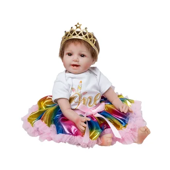 Kõrge kvaliteet sündida väikelapse printsess nukk Silikoon vinüül jumalik Tõetruu Beebi Bonecas tüdruk bebe nukk uuestisündinud menina kingitused