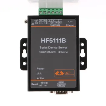 Kõrge Sõidavad Ametlik HF5111B RJ45 RS232/485/422 Serial Ethernet Tasuta RTOS 1 Serial Port Server Converter Seade Modbus