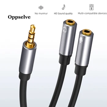 Kõrvaklappide Splitter Audio Kaabel, 3,5 mm Meeste ja 2 Naiste Jack 3.5 mm Splitter Adapter, Aux Kaabel iPhone Huawei iPad MP3 PC Player