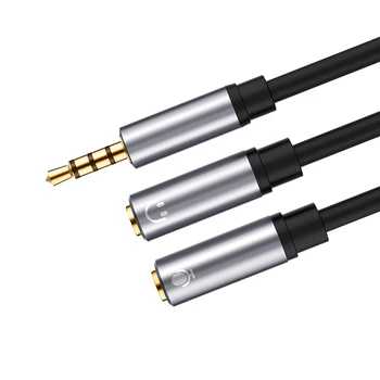 Kõrvaklappide Splitter Audio Kaabel, 3,5 mm Meeste ja 2 Naiste Jack 3.5 mm Splitter Adapter, Aux Kaabel iPhone Huawei iPad MP3 PC Player