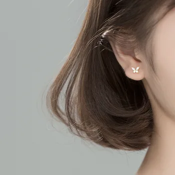 La Monada Naiste Kõrvarõngad korea 925 Sterling Silver Kõrvarõngad Naistele Ehted Liblikas Armas Naiste Stiilsed Kõrvarõngad