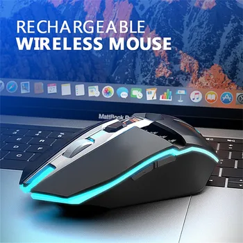 Laetav X5 Traadita Vaikne LED-Taustvalgustusega USB Optiline Ergonoomiline Gaming Mouse Arvuti Laud Ergonoomiline Hääletu ARVUTI Sülearvuti