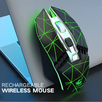 Laetav X5 Traadita Vaikne LED-Taustvalgustusega USB Optiline Ergonoomiline Gaming Mouse Arvuti Laud Ergonoomiline Hääletu ARVUTI Sülearvuti