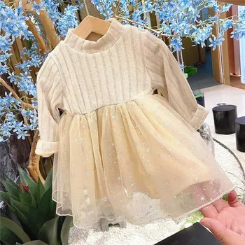 Lapsed Kleidid Tüdrukute Talve Faux Karusnaha Tüdrukud Dress Paksenema Velvet Printsess Baby Kleit, Vest +Kleit 2tk Laste Mudilane Kleit