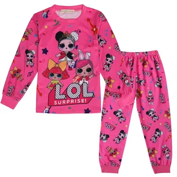 Lapsed L. O. L Pidžaama Sügis-Talv Tüdrukud Sleepwear Nightwear Beebi L. O. L Riided Loomade Cartoon Pajama Määrab Laste Pidžaamad