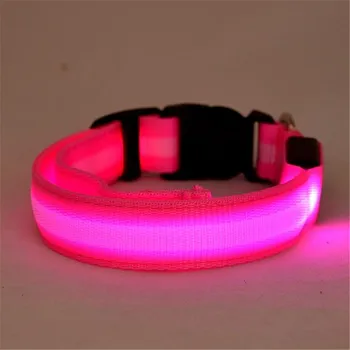 LED Lemmiklooma Koera Krae Honden Halsband Aku Jõul või USB Laetav Koer rihma otsas Luminou Päevavalgus Krae Perro Vilkuv A02
