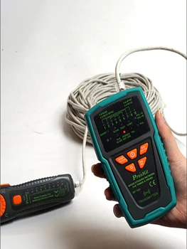 LED-näidik Anti-Interferentsi Kaabel tracker Pro'sKit MT-7029-C keerdpaar Pesa Detektor Tracker Telefon Traat tester