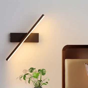 LED seinavalgusti isiksuse magamistuba öö lambi Põhjamaade kaasaegne minimalistlik loominguline trepp vahekäiguga elutuba keerleb seina lamp