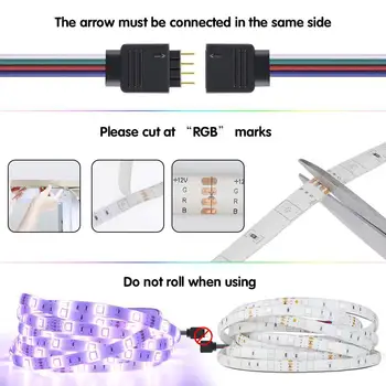 LED-Tulede Riba RGB 12V Lindi Toas Valgus String LED Lindi USB Värvitud Neoon Riba 5050SMD Neopixel 20M 10M puldiga Luces