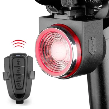 LED USB Laetav Tagumine Ratas Kerge Auto Piduri Avastatud Jalgratta Saba Lamp Juhtmeta Kaugjuhtimispult Jalgrattasõit Taillight häirekella