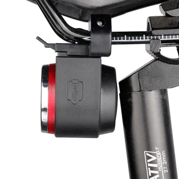 LED USB Laetav Tagumine Ratas Kerge Auto Piduri Avastatud Jalgratta Saba Lamp Juhtmeta Kaugjuhtimispult Jalgrattasõit Taillight häirekella