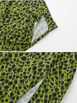 Leopard Printida Naiste Midi Seelikud Kõrge vöökoht Tõmblukk Beach Vabaaja Vaierid Daamid Tüdruk Kõrge split Streetwear Riided Suvel 2020