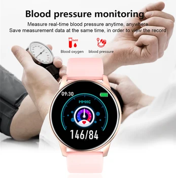 LIGE Smart Watch Naiste -, vererõhu -, Südame Löögisageduse Monitor Fitness tracker Sport Smart Bänd äratuskell meeldetuletus Smart käepael