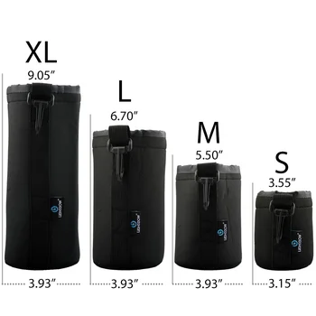 Lightdow 4 TK/Palju Lightdow Kõrge Kvaliteedi DSLR Pehme Protector Kaamera Objektiivi Kott Kott Kott Juhul S M L XL Suurus 4 in 1 Komplekt Komplekt