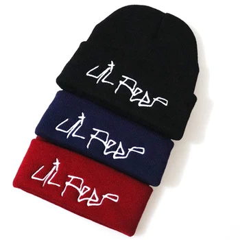 Lil Peep Beanie Tikandid Mehed Naised Koo Ühise Põllumajanduspoliitika Kootud Müts Skullies Sooja Talve Unisex Ski Hip-Hop Müts