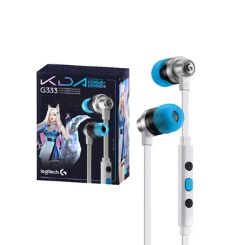 Logitech G333 3,5 mm KDA Limited Edition In-Ear Gaming Kõrvaklapid koos Mikrofoniga, USB Sülearvuti PC Mängude LOL K/DA Kõrvaklapid