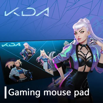 Logitech KDA G840 Gaming Mouse Pad 900*400*3mm K/DA Mousepad Mängu Hiired Klaviatuur Laua Matt LOL PUBG Lauaarvuti Sülearvuti PC Gamer