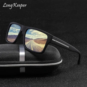 Longkeeper Luksuslik Kõrge Kvaliteedi Polariseeritud Päikeseprillid Mens Sõidu Tooni Prillid, Prillid Must Brändi Disainer UV400 Tooni Gafas