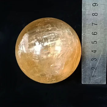 Looduslik Kristall Vikerkaar Kollane Kvarts julma naudinguga islandi Kivi Tervendav Crystal Ball Kodu Kaunistamiseks Fengshui Reiki kingitus