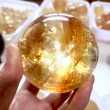 Looduslik Kristall Vikerkaar Kollane Kvarts julma naudinguga islandi Kivi Tervendav Crystal Ball Kodu Kaunistamiseks Fengshui Reiki kingitus