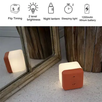 Loominguline Led-Klapi Ajastus Öö Valguses USB Laetav Dimm Kodu Kaunistamiseks Atmosfääri Une Tuled Öö Lamp
