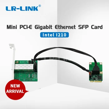 LREC2204PF-SFP-mini pci-e lan kaart intel I210 1000Mbps fiber optiline ethernet võrgukaart