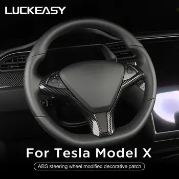 LUCKEASY Auto rooli dekoratiivsed paik Tesla Model X/S 2017-2021 ABS rool tarvikud dekoratiivse raami plaaster