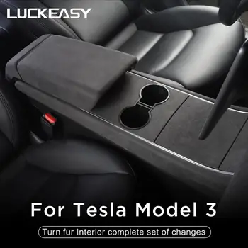 LUCKEASY interior plaaster Tesla Model 3 2017-2020 Pööra karusnaha salongi täielik komplekt uuendata ( HALL）
