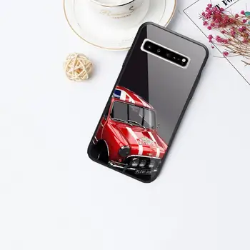 Luksus Auto Mini Cooper Logo Telefoni Juhul Luksus Klaas Samsung S10 S20 S9 Plus S6 7 Serv Note9 10