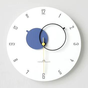 Luksus Põhjamaade kella elutuba home fashion lihtne, kaasaegne isiksus loominguline kunst mute kell seina