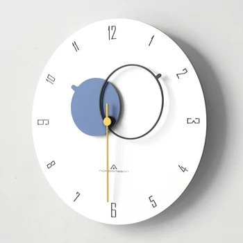 Luksus Põhjamaade kella elutuba home fashion lihtne, kaasaegne isiksus loominguline kunst mute kell seina