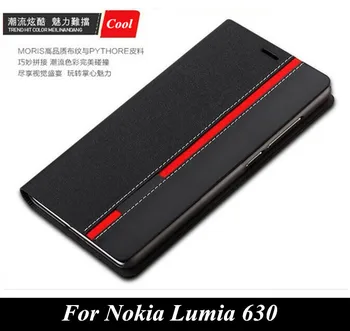 Luksus Äri Rahakoti Kotti Seisma Segatud Värvi Flip PU Leather Case For Nokia Lumia 630 635 Kate Fundas w/ Card Slots Coque Capa