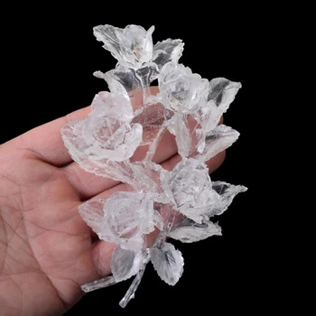 Läbipaistev silikoon, Vaik hallituse roosi lille hallituse DIY crystal epoksü teenetemärgi silikoon õliga