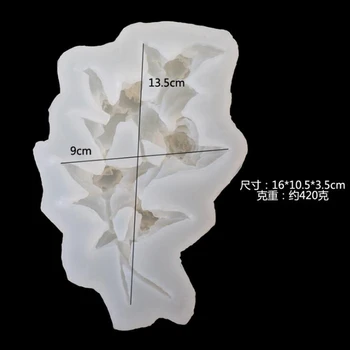 Läbipaistev silikoon, Vaik hallituse roosi lille hallituse DIY crystal epoksü teenetemärgi silikoon õliga