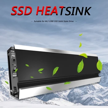 M. 2 2280 SSD Heatsink Külmik soojushajutamise Radiaator Solid State Drive SSD jahutusradiaator Jahutus Vest Thermal Pad