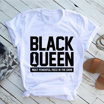 Ma Olen Tugev Melaniini Kuninganna T-särk Daamid Riided Aafrika Must Tüdruk Ajalugu Kuu Naissoost Tshirt Melaniini T-Särk Naine Harajuku