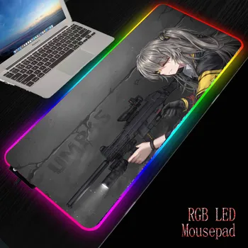 Mairuige Tüdrukud Edetabeli RGB Suur Mängude Valgustus Mouse Pad Led Laiendatud Mousepad Kummi Baasi Arvuti Klaviatuuri Pad Matt DIY