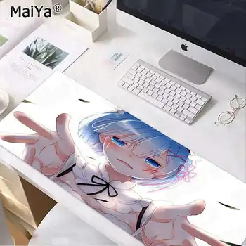 Maiya parima Kvaliteediga Rem Re Null Anime Tüdruk DIY Disain Muster Mäng mousepad Tasuta Kohaletoimetamine Large Mouse Pad Klaviatuurid Matt