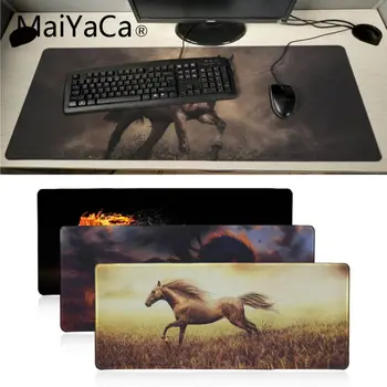 MaiYaCa Kohandatud Naha Hobune Tulekahju Office Hiired Gamer Pehme Mouse Pad Kiirus/Kontrolli Versioon Suured Gaming Mouse Pad desk pad gaming mat