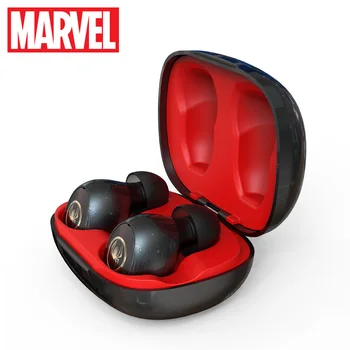 Marvel Sertifitseeritud Bluetooth V5.0 Earbuds Iron Man TWS Traadita Stereo Kõrvaklapid Toetust Ühendavad Kaks Mobiiltelefoni Kapten A