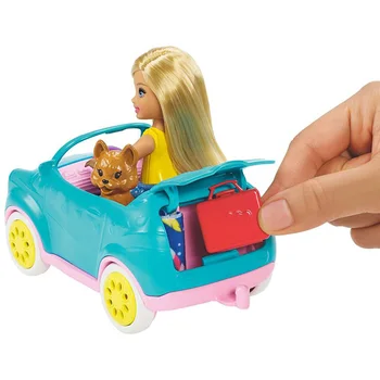 Mattel Barbie Klubi Chelsea Camper Playset 10+ Teemastatud Tarvikud Nukk Teeselda, Mängida Printsess Esitada Tüdrukute Mänguasjad