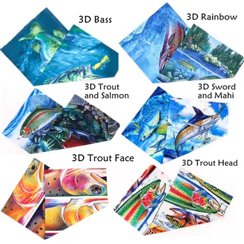 Maximumcatch Anti-UV Kalapüügi Sall Sall Näo Mask 3D Digital Print Kala Muster Fly Fishing Peakatet