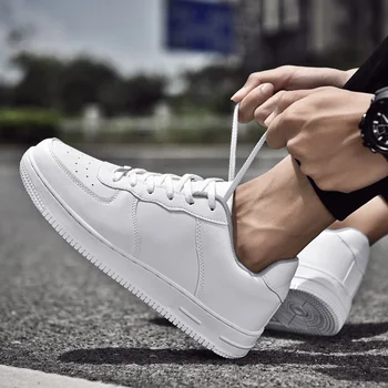 Meeste vabaaja jalatsid Talve kingad, meeste valge klassikaline valge kingad korter kingad mood mood mugavad kingad, kõrge kvaliteediga 39