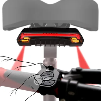 Meilan X5 Traadita jalgratta Piduri light versioon Flash Ohutuse Taga Omakorda Jalgratta Juhtmeta Kaugjuhtimispult keerates laser valgus