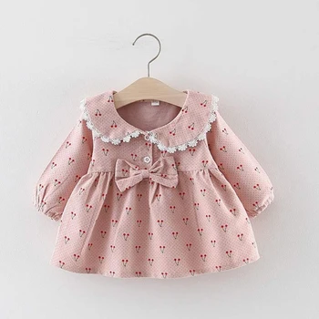 Melario Baby Kleit Sügisel Baby Girl Dress Täis Varruka Printsess Kleit Lapsed Riided Flower Print Kleit Vastsündinud Beebi Riided
