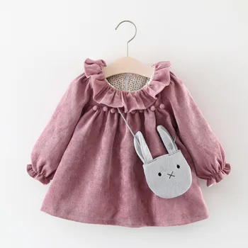 Melario Baby Kleit Sügisel Baby Girl Dress Täis Varruka Printsess Kleit Lapsed Riided Flower Print Kleit Vastsündinud Beebi Riided