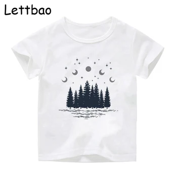 Metsa Öö T-Särk Lapsed Tshirt Kid Tops Pluss Suurus Streetwear Jõulud Graafiline Top Tees Laste Tshirt