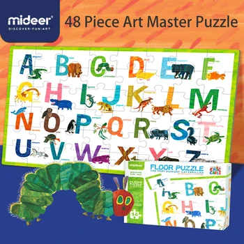 Mideer Caterpillar Laste Haridus Puzzle Mänguasi Beebi Varajase Hariduse 48P Korrus Puzzle Laste Kasvu Kingitus