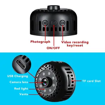 Mini kaamera Home Security Kaamera Yilutong HD Wireless WiFi Remote View Super Nanny Cam Väike Recorde Ip kaamera